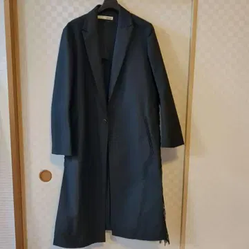 사카요리 아우터 테일러드 롱 코트 블랙