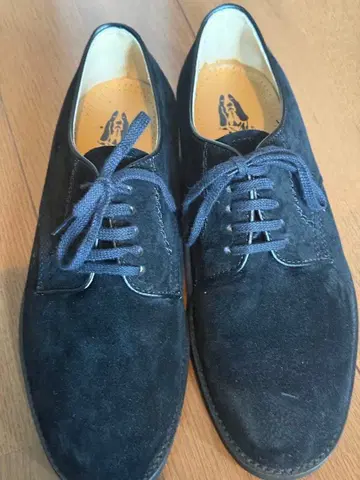 HUSH PUPPIES 블랙 스웨이드 드레스 슈즈 24cm