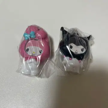 사진 프레임 마스코트 마이멜로디 헬로키티 쿠로미 3체 세트