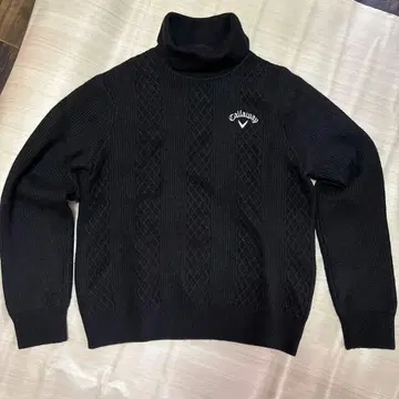 Callaway 블랙 터틀넥 스웨터 L