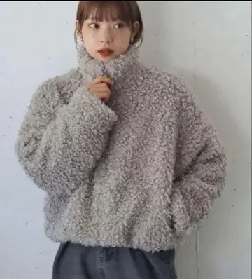 tiptop 푸들 퍼 블루종 코트