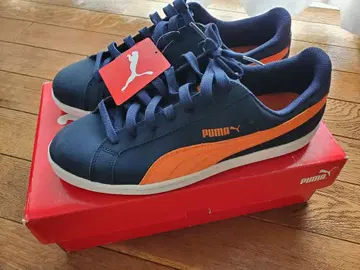 PUMA SMASH BUCK 네이비/오렌지 스니커즈