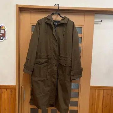 ZARA 마운틴 파카 롱 코트 모즈 코트 사이즈 M