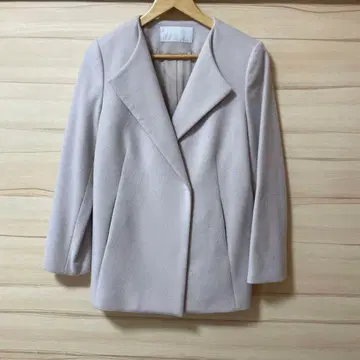 노리즈 숏 기장 코트 38 핑크 베이지