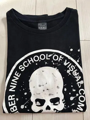 NUMBER (N)INE 스컬 프린트 T셔츠