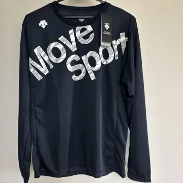 데상트 긴팔 T셔츠 네이비