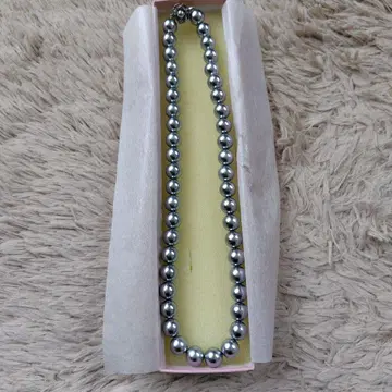 블랙 조개 펄 9mm 목걸이