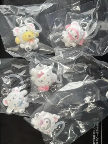 산리오 메지루시 액세서리 후와후와 스노우 세미 컴프