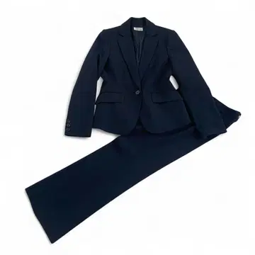 컨디션 최상 LIRISY 팬츠 수트 셋업 다크 네이비 스트라이프 11호