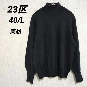 새상품급 23구 보토 주세페 캐시미어 혼방 퍼프 슬리브 하이넥 니트 40