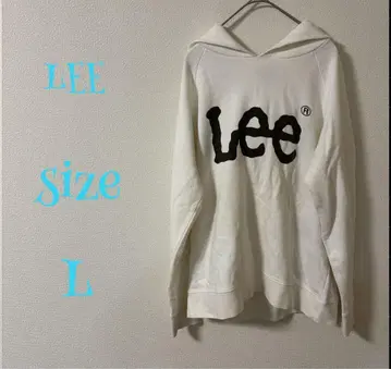 LEE 화이트 후드티 사이즈 L