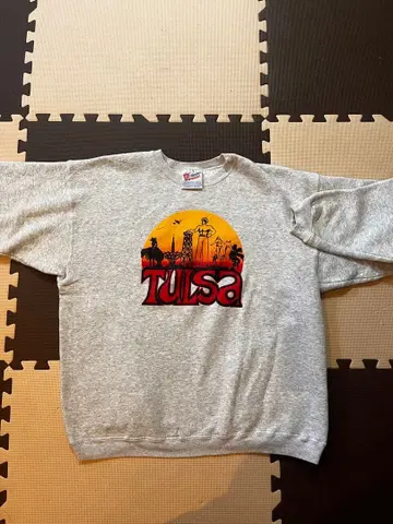 Hanes 털사 그래픽 맨투맨