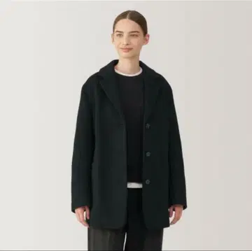 무인양품 재생 울 혼방 자켓 코트
