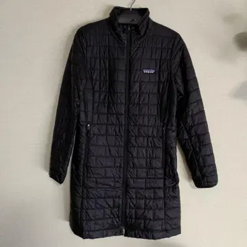 patagonia 블랙 롱 다운 자켓
