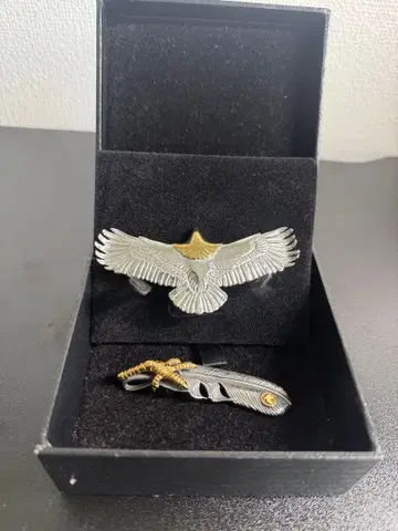 이글 페더 펜던트 목걸이 실버