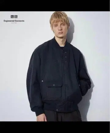 UNIQLO 엔지니어드 가먼츠 네이비 아우터