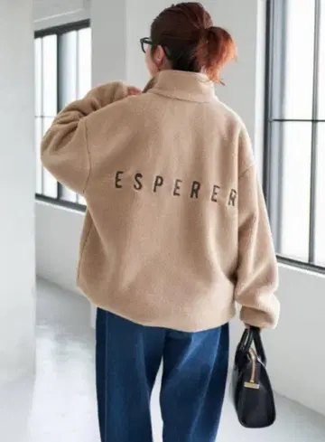 [ 새상품급 ] spick & span 보아 블루종 베이지