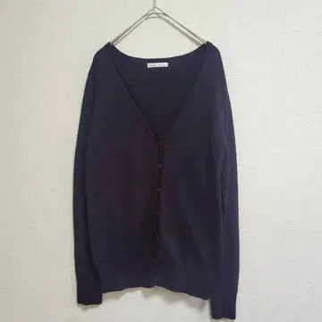 케이트 에크루 가디건 레이온 혼방 블랙 M 상의 긴팔 V넥