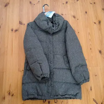 여성용 그레이 다운 코트