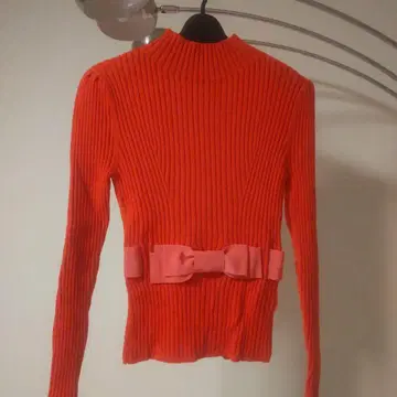 M's GRACY 레드? 오렌지? 리브 니트 38