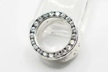 새상품급 3호 e.m 이엠 양면 지르코니아 반지 클리어