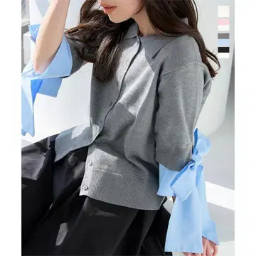 셔츠 도킹 숏 슬리브 가디건