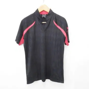 OAKLEY 하프 지퍼 셔츠 XL 블랙/빨간색