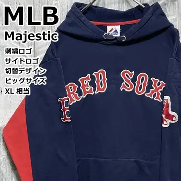 MLB 레드삭스 Majestic 후드티 자수 로고 풀오버 XL