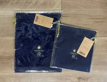 스타벅스 리저브 드로우 스트링 파우치 네이비 L & S