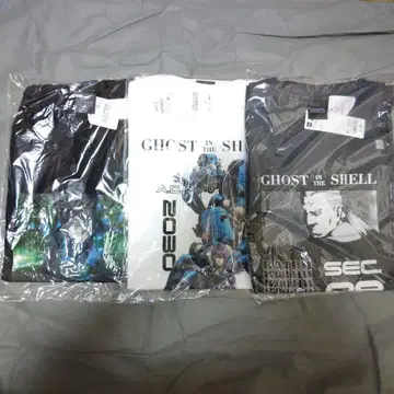 공각기동대 셔츠 XL 사이즈 미사용품 3장 세트