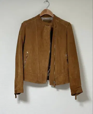 Massimo Dutti 스웨이드 재킷 블루종 라이더스 M