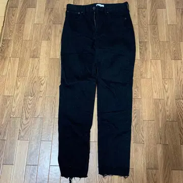 PLST 블랙 데님 팬츠