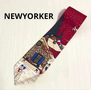 NEWYORKER 넥타이 크리스마스 산타 눈사람 뉴요커