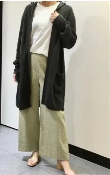 띠어리 럭스 후드 가디건