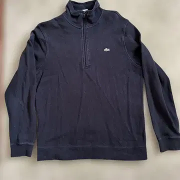 LACOSTE 하프 지퍼 트레이닝복 사이즈 4 블랙