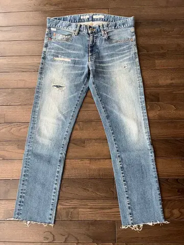 [ 턴미온 ] 스트레치 데미지 데님 29인치