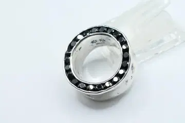 새상품급 15호 e.m 이.엠 양면 지르코니아 반지 블랙