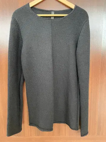 크루넥 니트 L 블랙