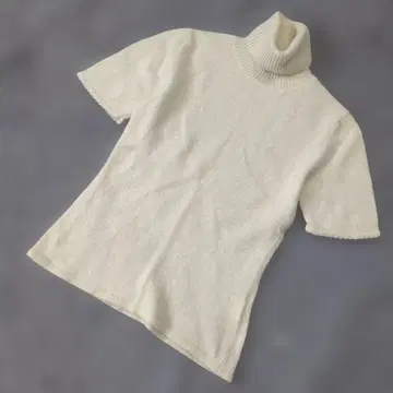 b2632 INDIVI 인디비 [ 38 ] 크림색 터틀넥 니트