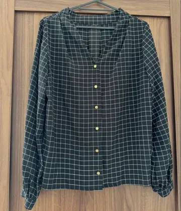 BABYLONE 체크 무늬 블라우스