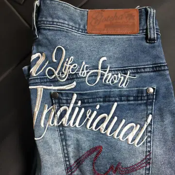 Gotcha 서프스타일 데님 팬츠 자수 청바지