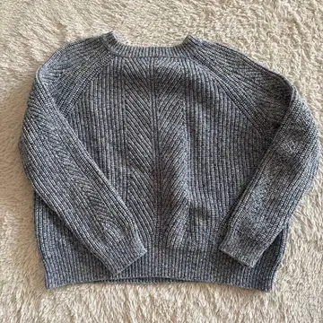 VICKY 리브 편직 긴팔 니트