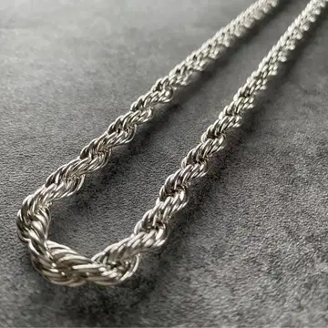 멕시칸 주얼리 실버 925 로프 체인 목걸이 빈티지