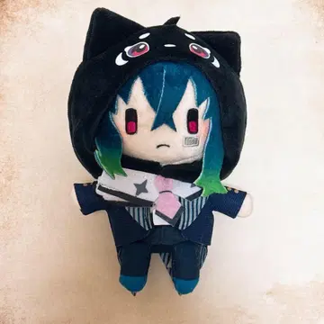 악마 집사와 검은 고양이 아쿠네코 바스틴 봉제 인형 키링 마스코트 무