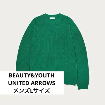 BEAUTY&YOUTH 그린 리브 스웨터 L 사이즈