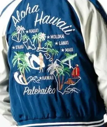 안감 메쉬 자수 스카잔 hawaii