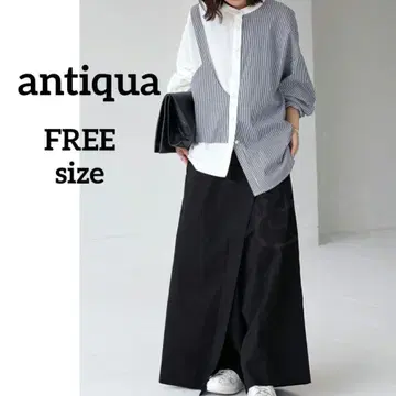 antiqua 안티카 어른을 위한 세련된 카페 팬츠 블랙