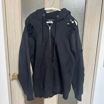 NOTCONVENTIONAL 보로 지퍼 후디