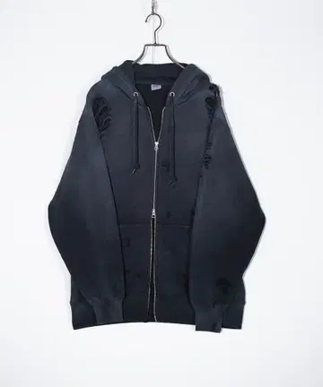 NOTCONVENTIONAL 보로 지퍼 후디