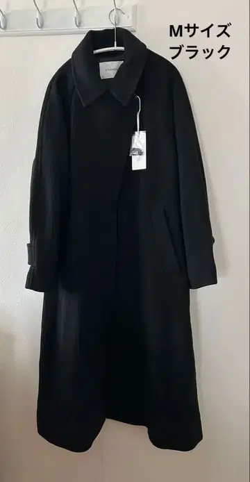 새상품 STYLEMIXER 2WAY 울 롱 코트 M 사이즈 블랙